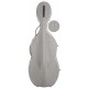 Étui en fibre de verre pour violoncelle Fiberglass Classic 4/4 M-case Steel Effect Argenté