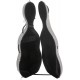 Estuche de violonchelo fibra de vidrio Classic 4/4 M-case Steel Effect Plata