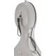 Fiberglass futerał wiolonczelowy wiolonczela Classic 4/4 M-case Steel Effect Srebrny