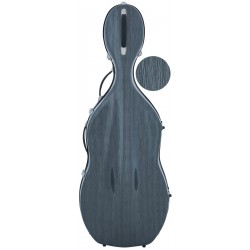 Étui en fibre de verre pour violoncelle Fiberglass Classic 4/4 M-case Steel Effect Gris