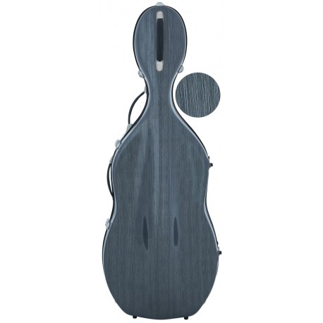 Estuche de violonchelo fibra de vidrio Classic 4/4 M-case Steel Effect Gris