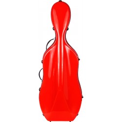 Étui en fibre de verre (Fiberglass) pour violoncelle Excellent 4/4 M-case Rouge