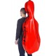 Estuche de violonchelo fibra de vidrio Excellent 4/4 M-case Rojo