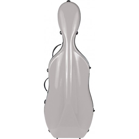 Cellokoffer Glasfaser Excellent 4/4 M-case Silbern
