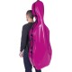 Estuche de violonchelo fibra de vidrio Excellent 4/4 M-case Fucsia