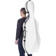Étui en fibre de verre (Fiberglass) pour violoncelle Excellent 4/4 M-case Blanc
