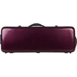 Estuche de viola fibra de vidrio Oblong 38-43 M-case Borgoña Brillante