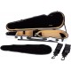 Estuche de violin fibra de vidrio Vision 4/4 M-case Plata Point