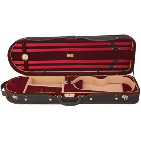 Custodia rettangolare di legno per violino 4/4 UltraLux M-case Borgogna