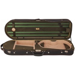 Oblong Hard Violin Case 4/4 UltraLux M-case Green