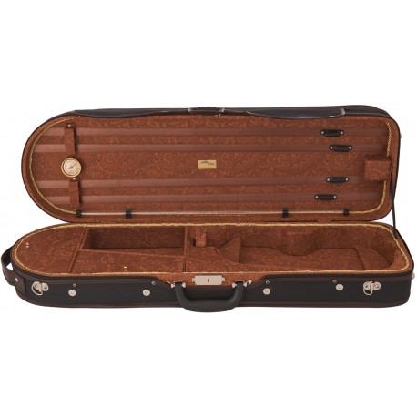 Custodia rettangolare di legno per violino 4/4 UltraLux M-case Paisley Miele