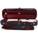 Custodia rettangolare di legno per violino Classic 4/4 M-case Nero - Borgogna