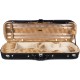 Oblong Violin Hard Case Classic 4/4 M-case Black - Honey in spots Pattern