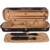 Estuche de madera para violin Classic 4/4 M-case Negro - Paisley Miel