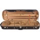 Geigenkoffer Holz Classic 4/4 M-case Schwarz - Paisley Honig