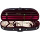 Custodia di schiuma per violino Classic 4/4 M-case Nero - Borgogna