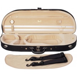 Custodia di schiuma per violino Classic 4/4 M-case Nero - Crema