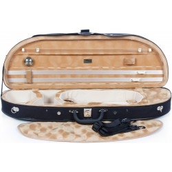 Custodia di schiuma per violino Classic 4/4 M-case Nero - Motivo con macchie di miele