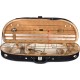 Foam violin case Classic 4/4 M-case Black - Honey in spots Pattern