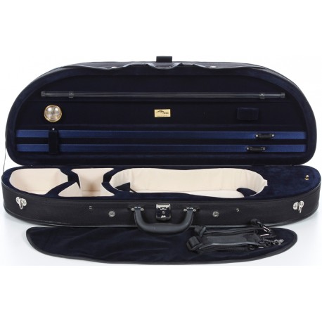 Estuche de espuma para violin Classic 4/4 M-case Negro - Azul Marino