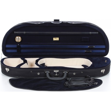 Foam violin case Classic 4/4 M-case Black - Navy Blue
